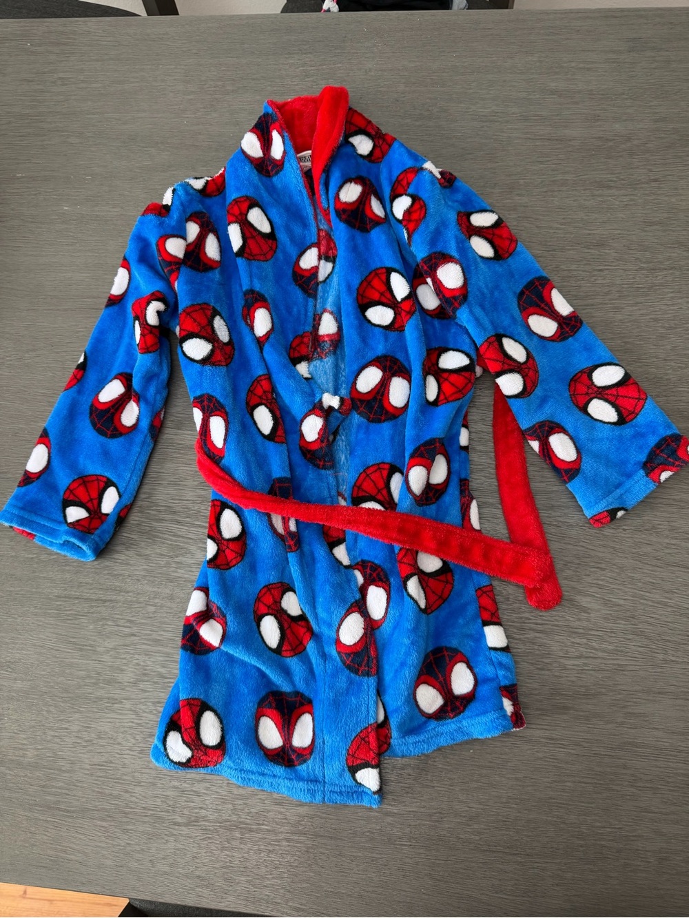Marvel Blue & Red Spider-Man Kids Pajama Robe